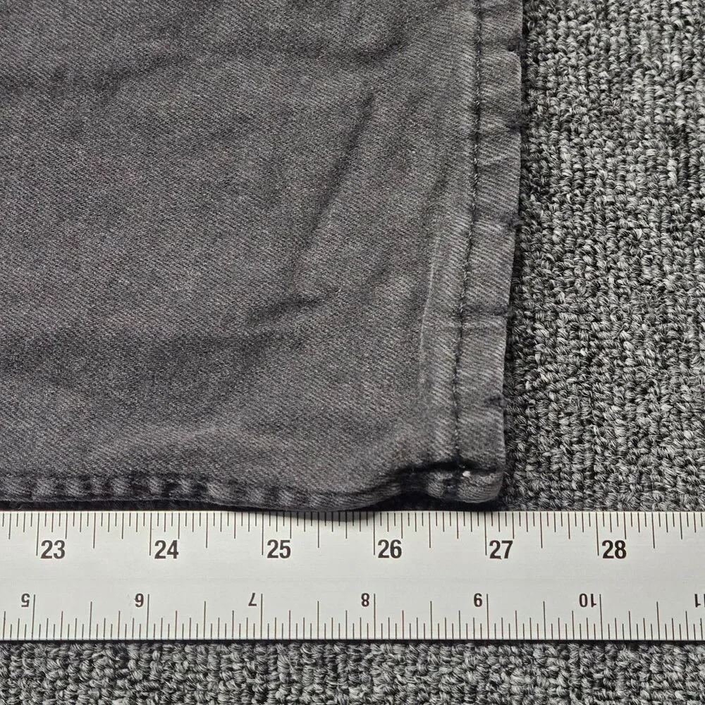 H&M &Denim Jeans Women’s 8 High Waist Straight Leg Gray Stretch Ankle Pants